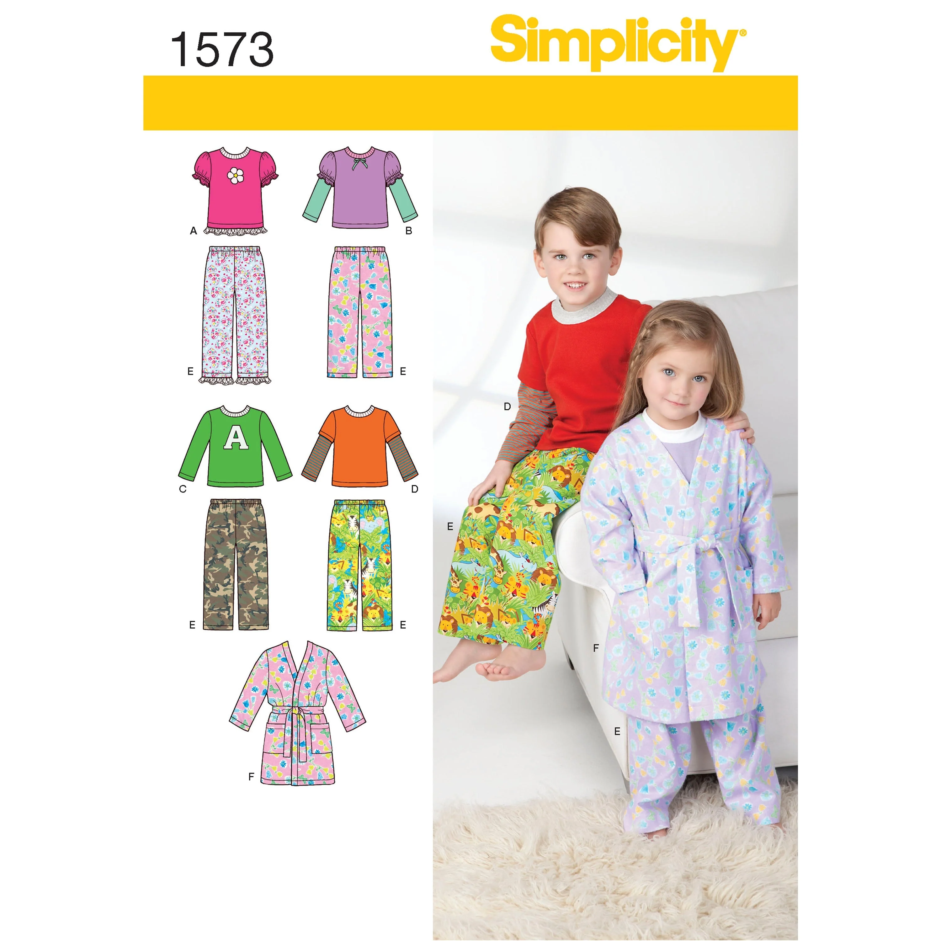 Simplicity Pattern 1573 Toddlers