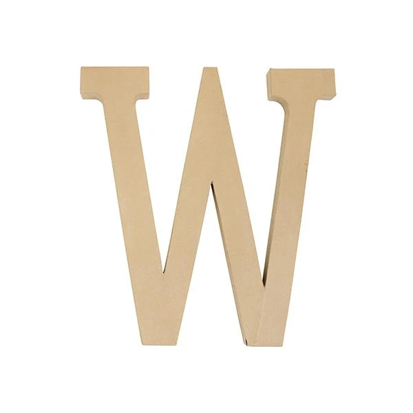 Makr Paper Mache, Jumbo Letter W- 60cm