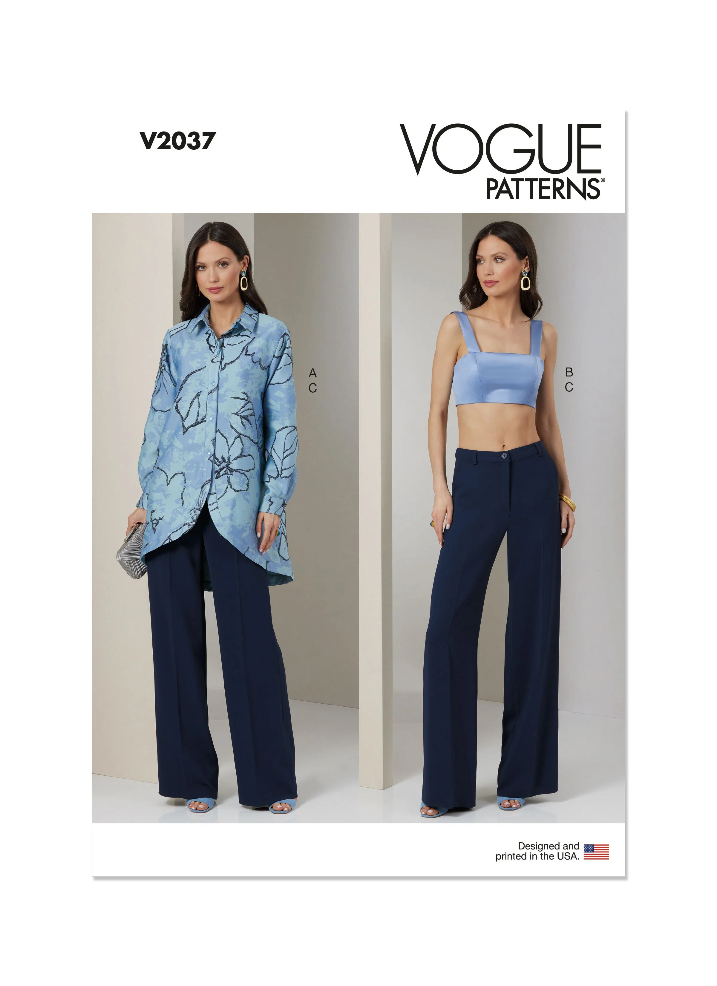 Vogue Pattern V2037 Misses