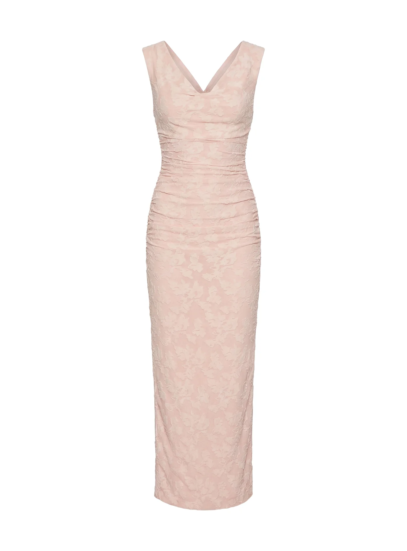 Kristeen Cowl Neck Maxi Dress Blush Pink