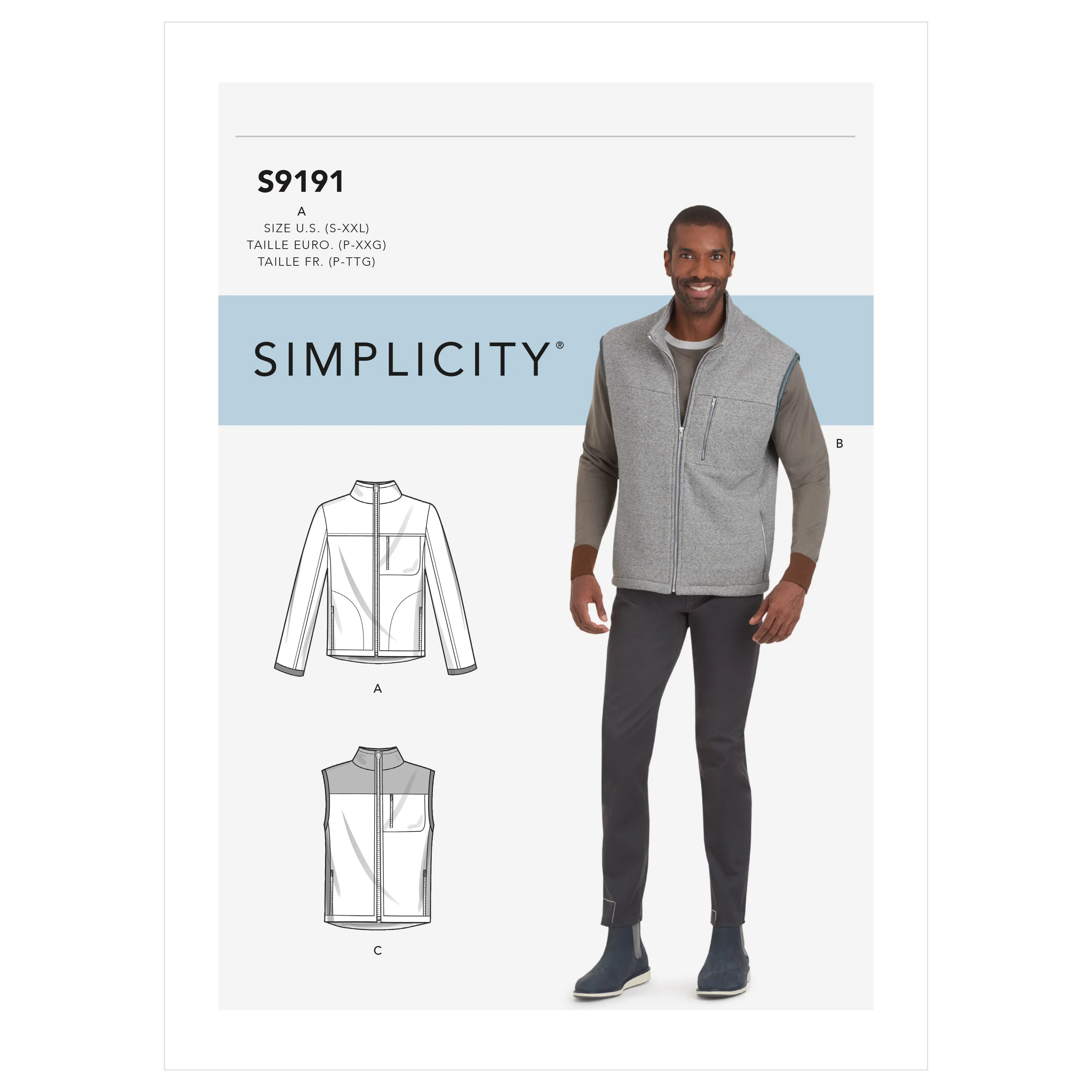 Simplicity Pattern 9191 Men