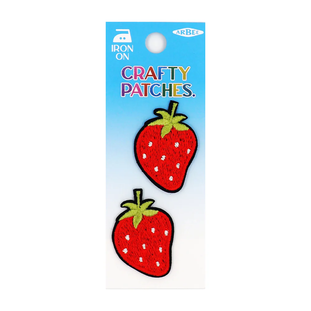 Arbee Crafty Patch, Medium Strawberries- 2pc