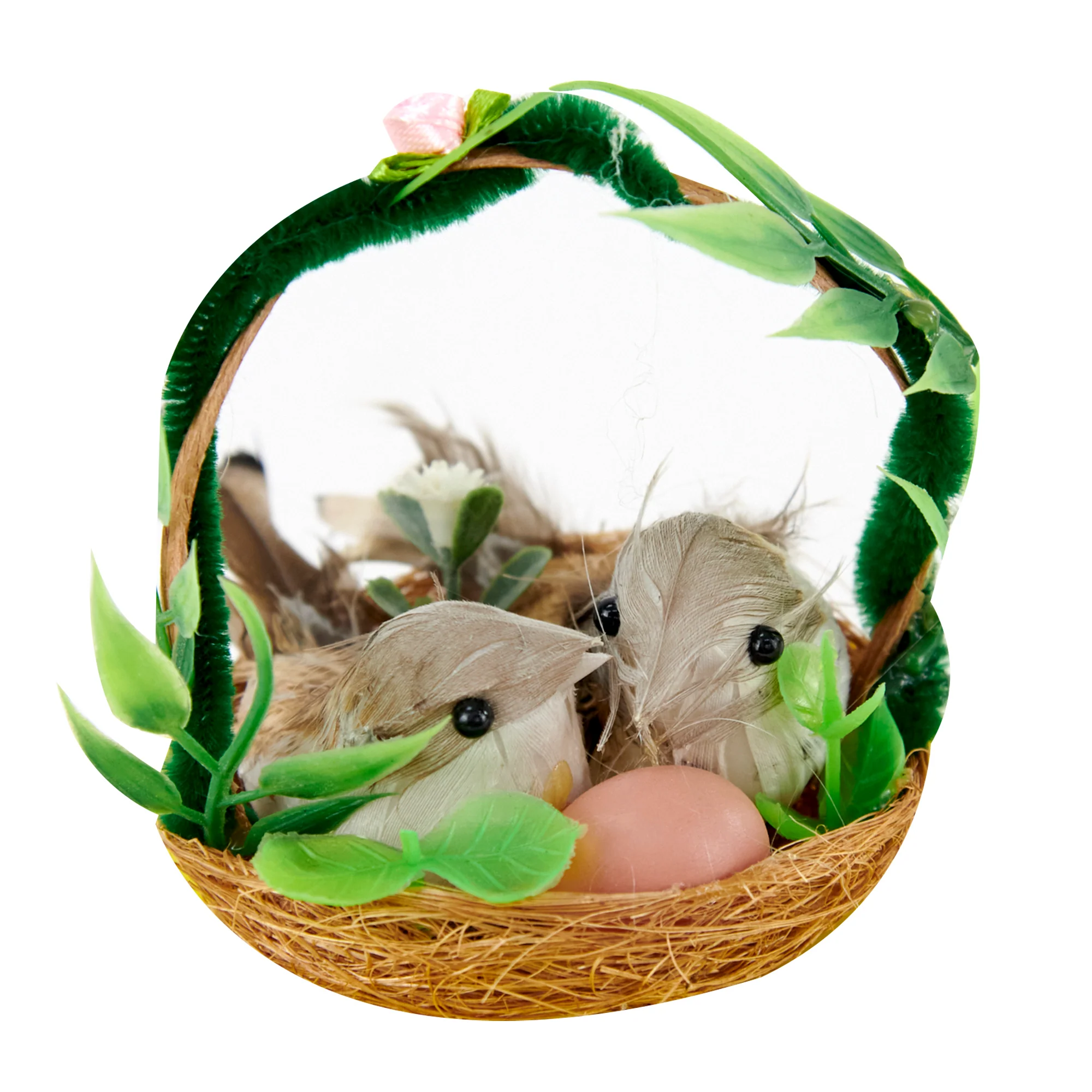 Easter Chicken Natural Basket- 10cmx10cmx12cm