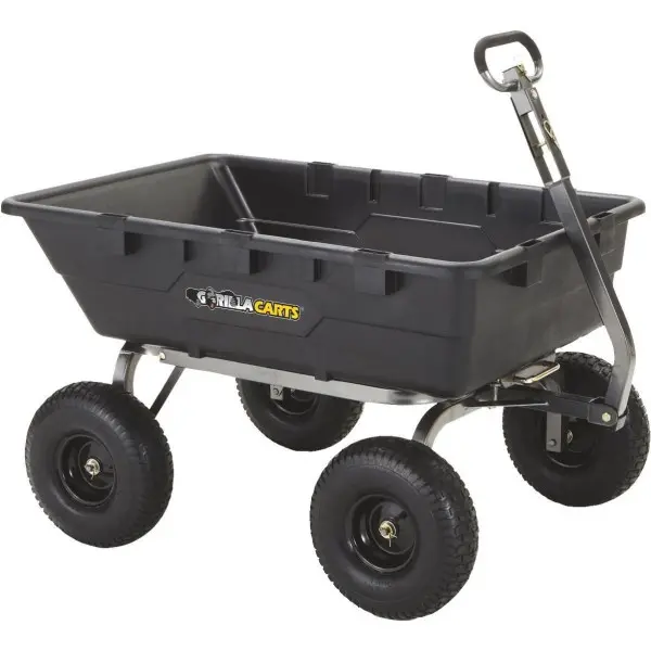 Gorilla Carts 12 stóp sześciennych, ciężka, wielofunkcyjna wywrotka