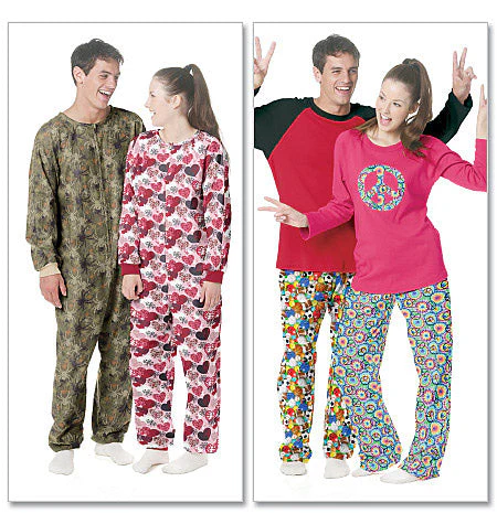 McCall's Pattern M6251 Misses'/Men's/Teen Boys' Tops, Pants And Jumpsuit