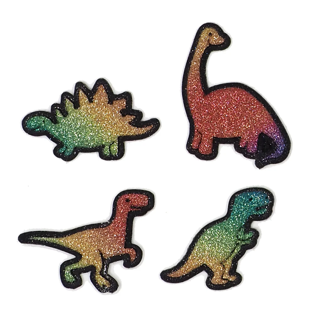 Arbee Crafty Patch, Rainbow Glitter Dinosaurs- 4pc