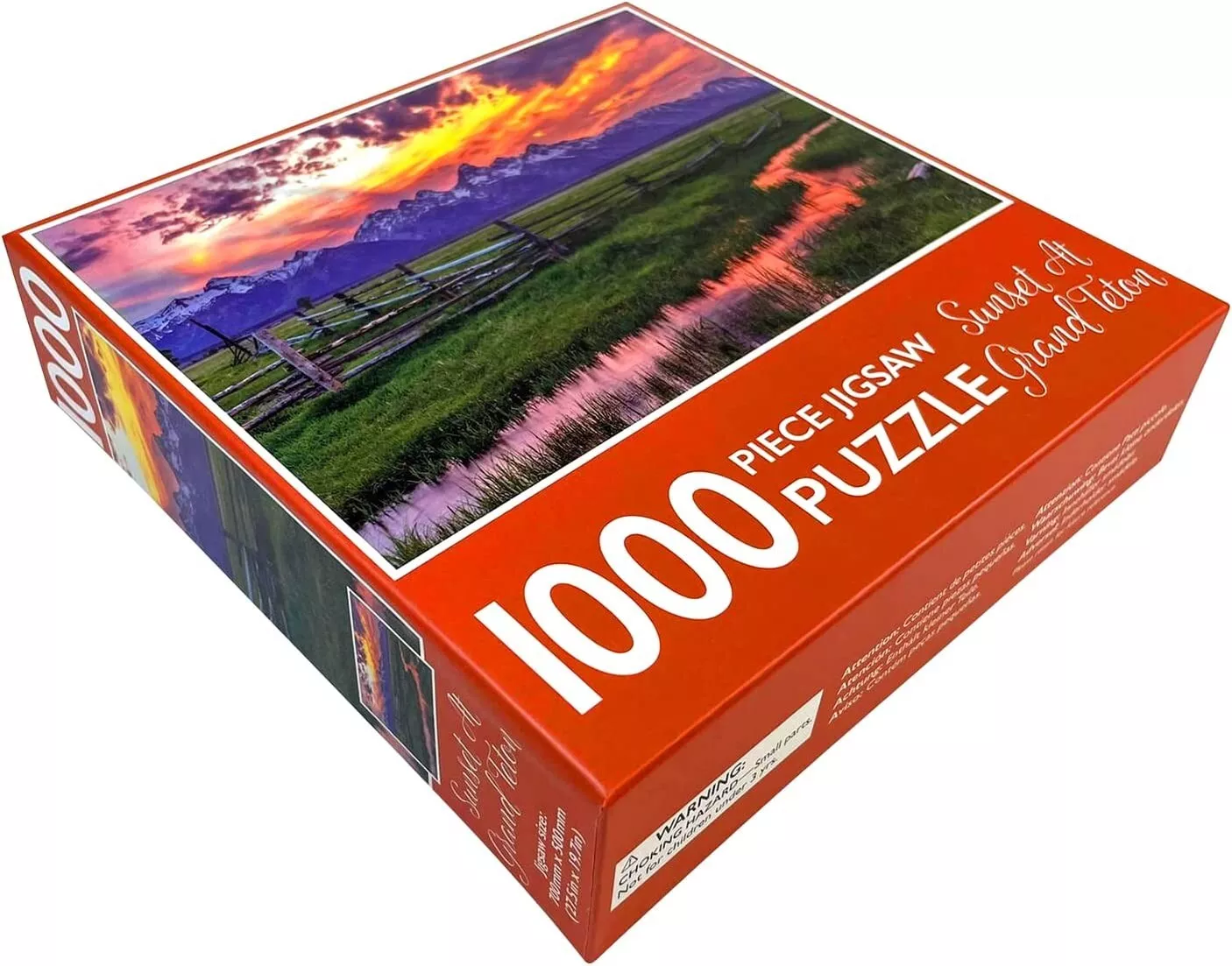 1000-Piece Jigsaw Puzzle, Sunset At Grand Teton