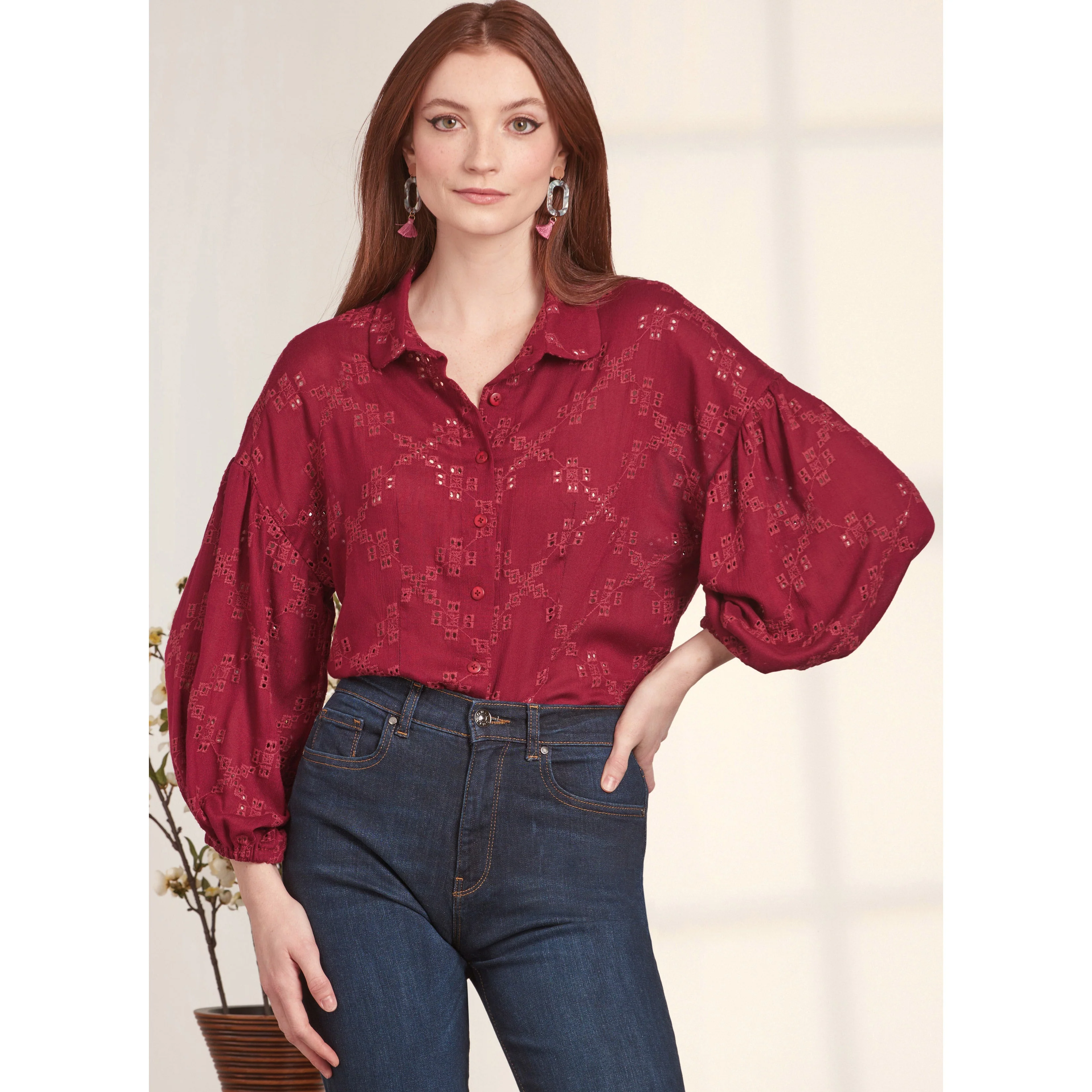 Simplicity Pattern S9646 Misses' Button Down Top