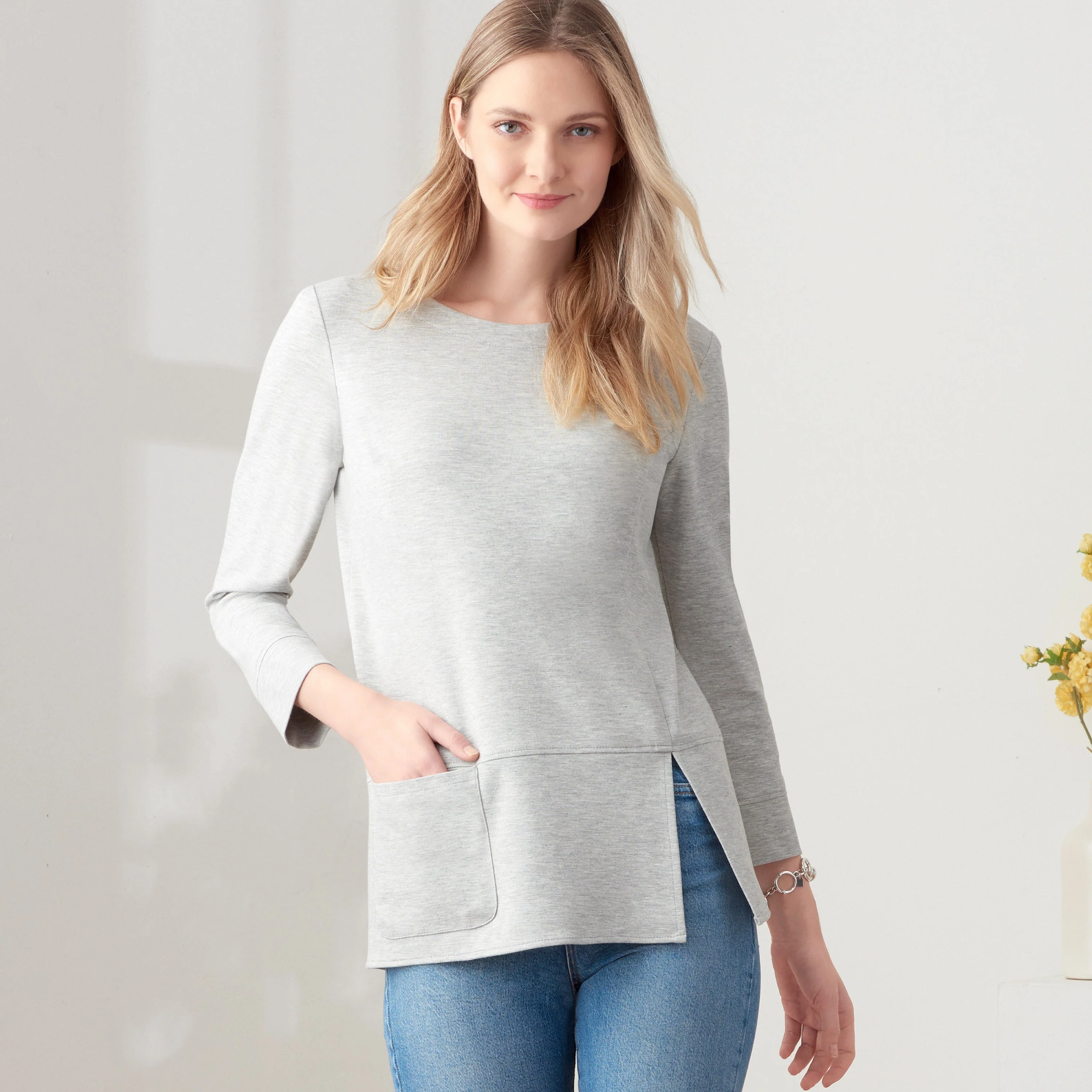 Simplicity Pattern 9275 Misses' Knit Tops In Two Lengths
