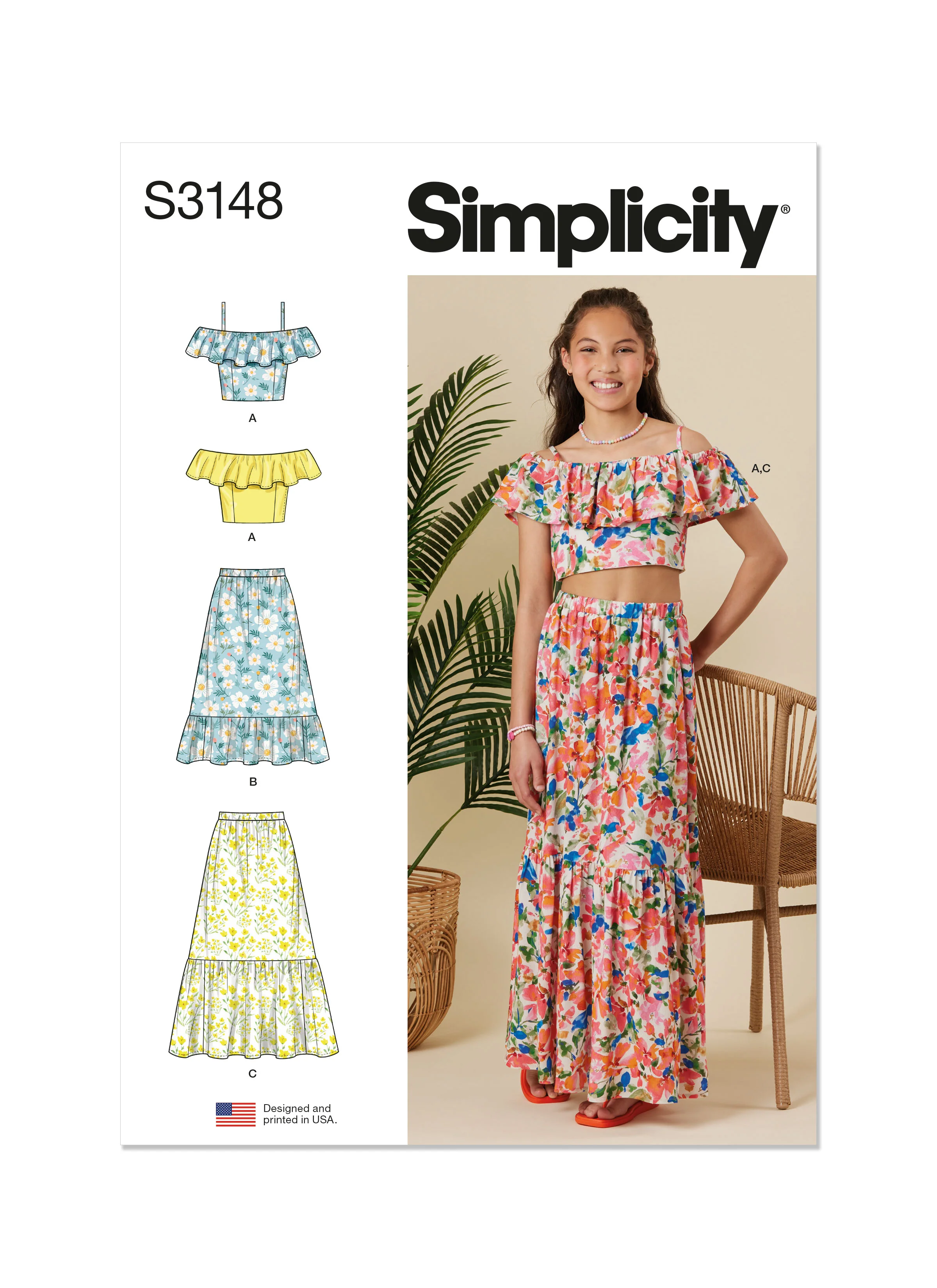 Simplicity Pattern S3148 Girls