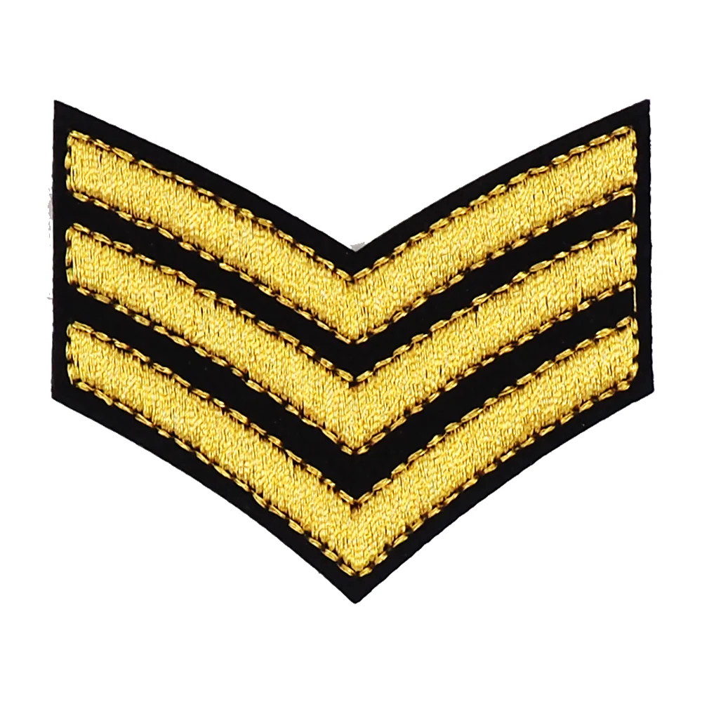 Arbee Crafty Patch, 3 Gold Stripes- 1pc