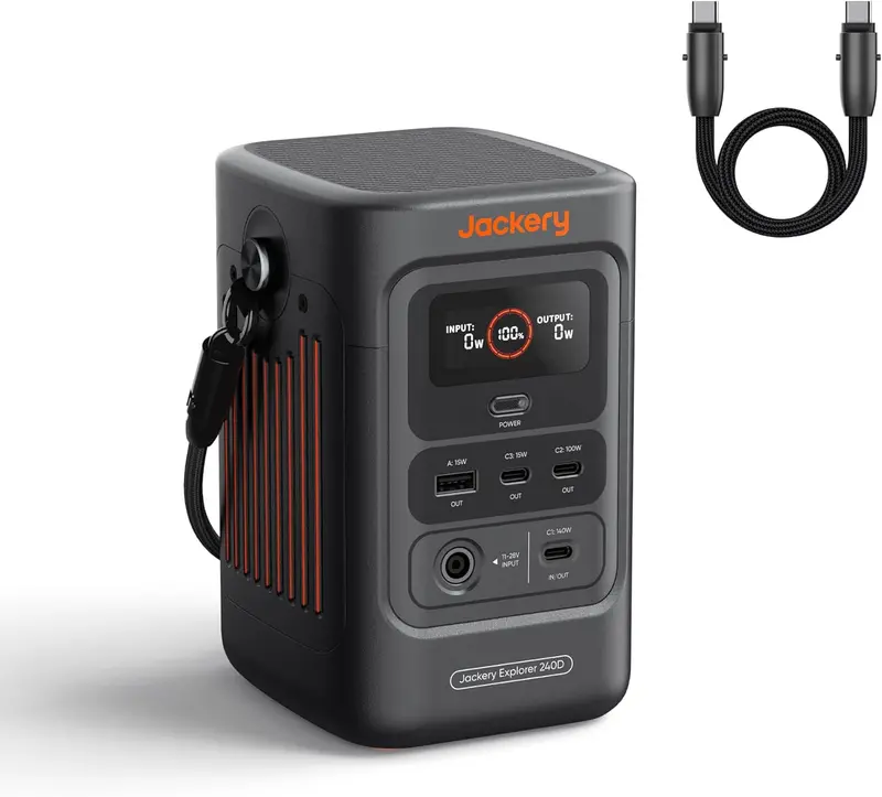 Jackery Explorer 300 przenośny generator prądu – generator z akumulatorem litowo-jonowym o mocy 293 Wh, odpowiedni do zasilania energią słoneczną