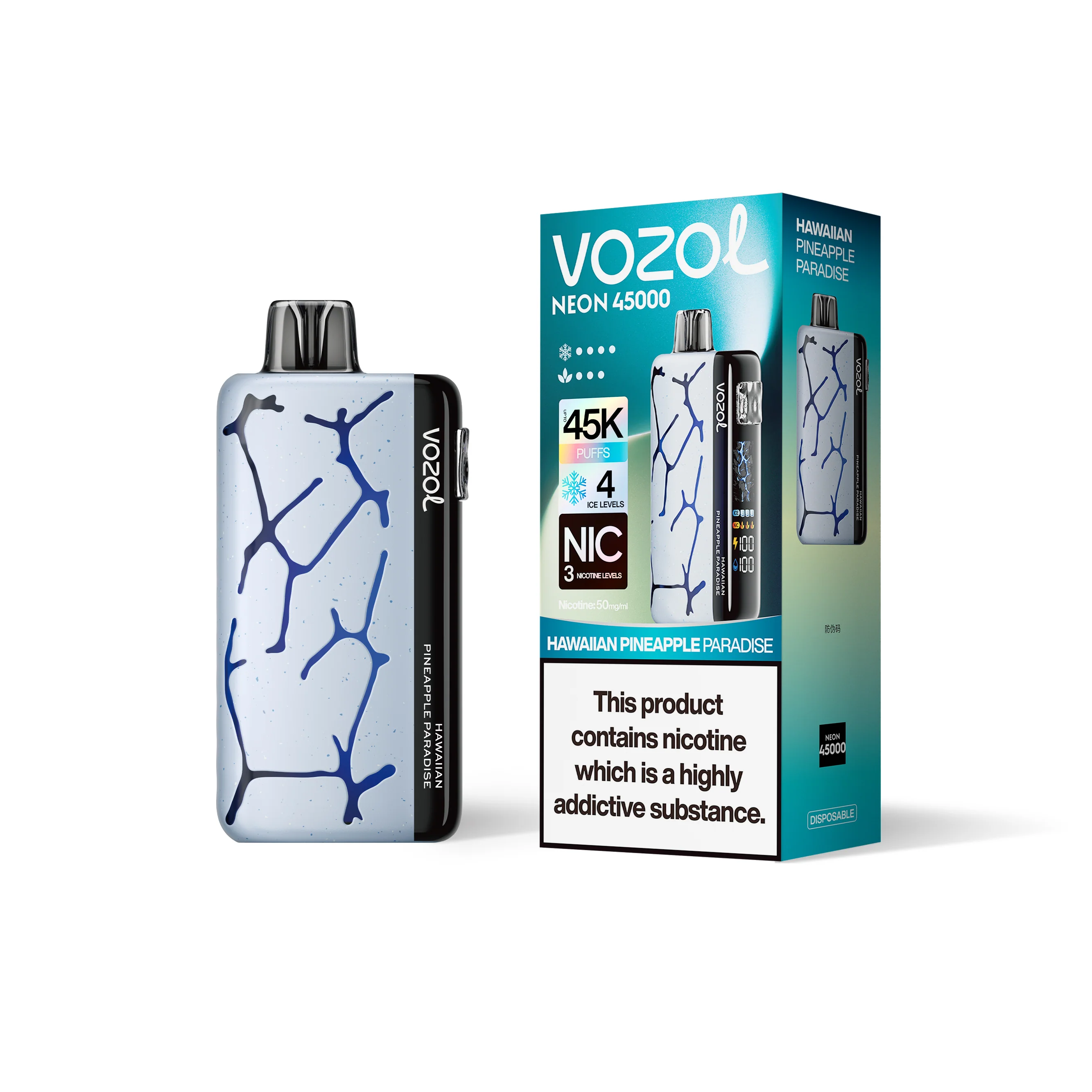 VOZOL NEON 45K wegwerpvape (alle smaken)