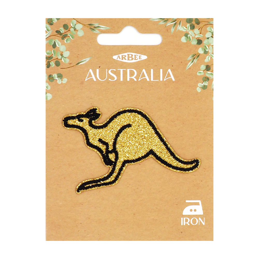Arbee Crafty Patch, Kangaroo Glitter- 1pc