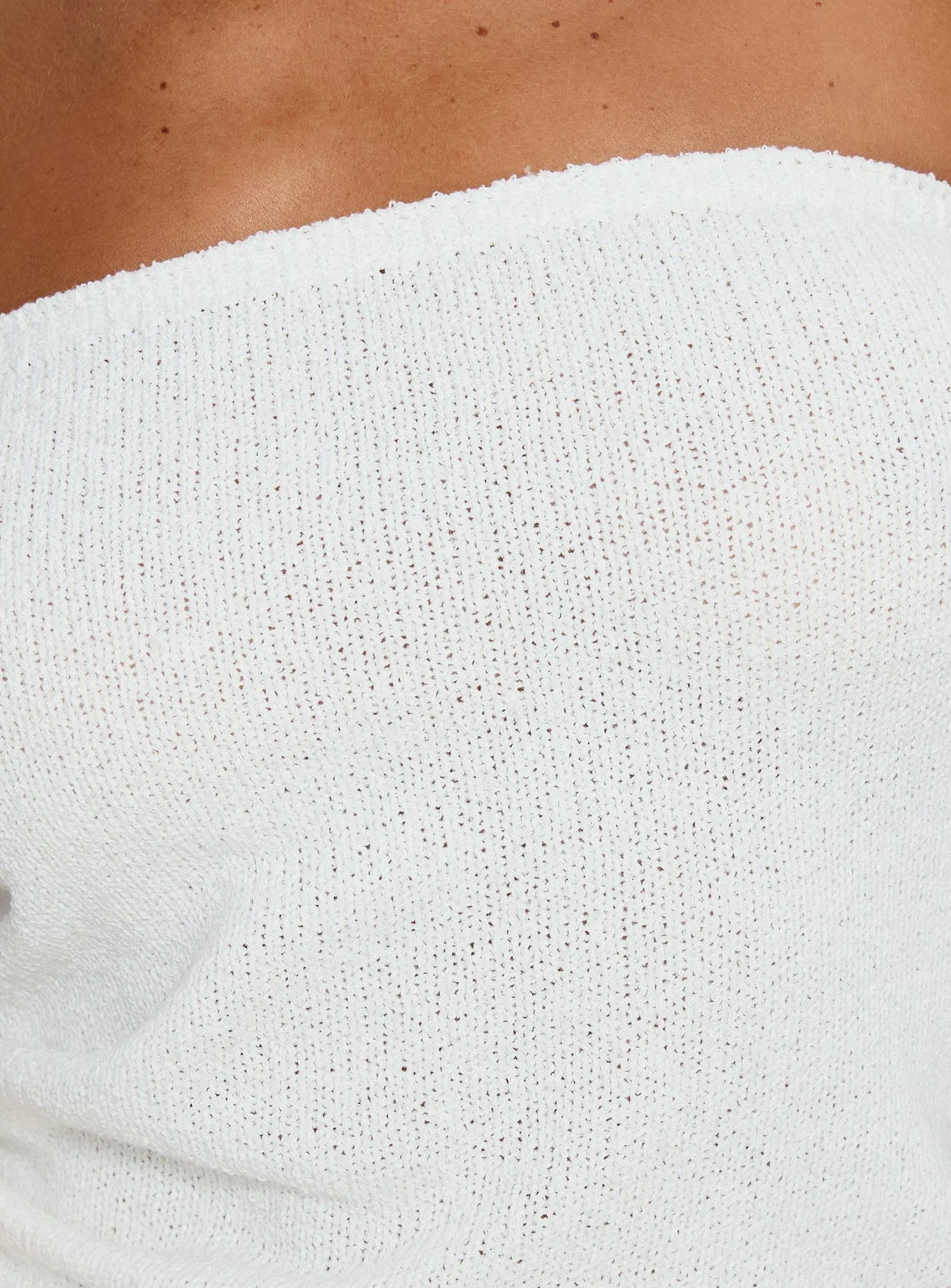 Aubrialla Strapless Top White