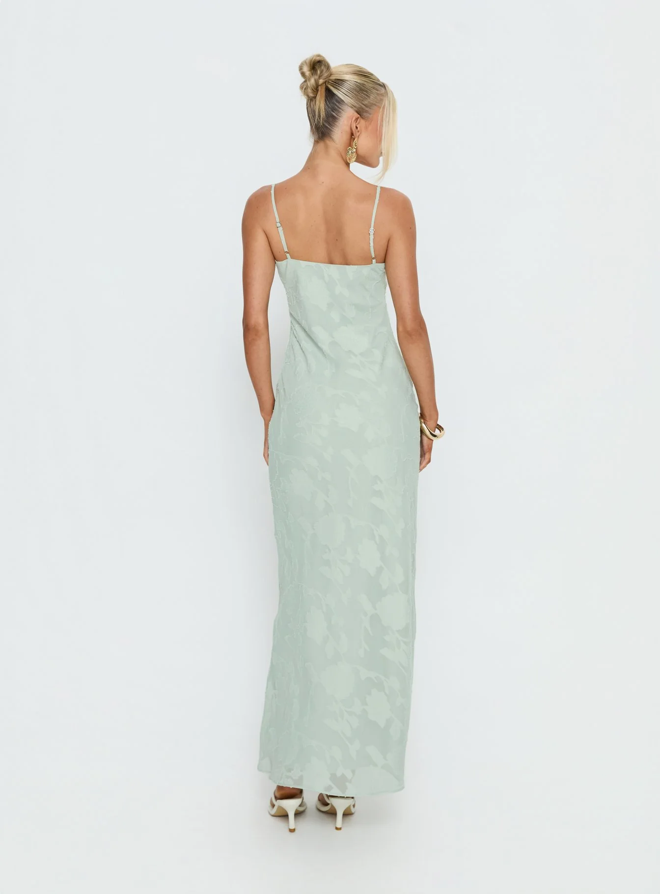 Avienna Maxi Dress Sage Burnout