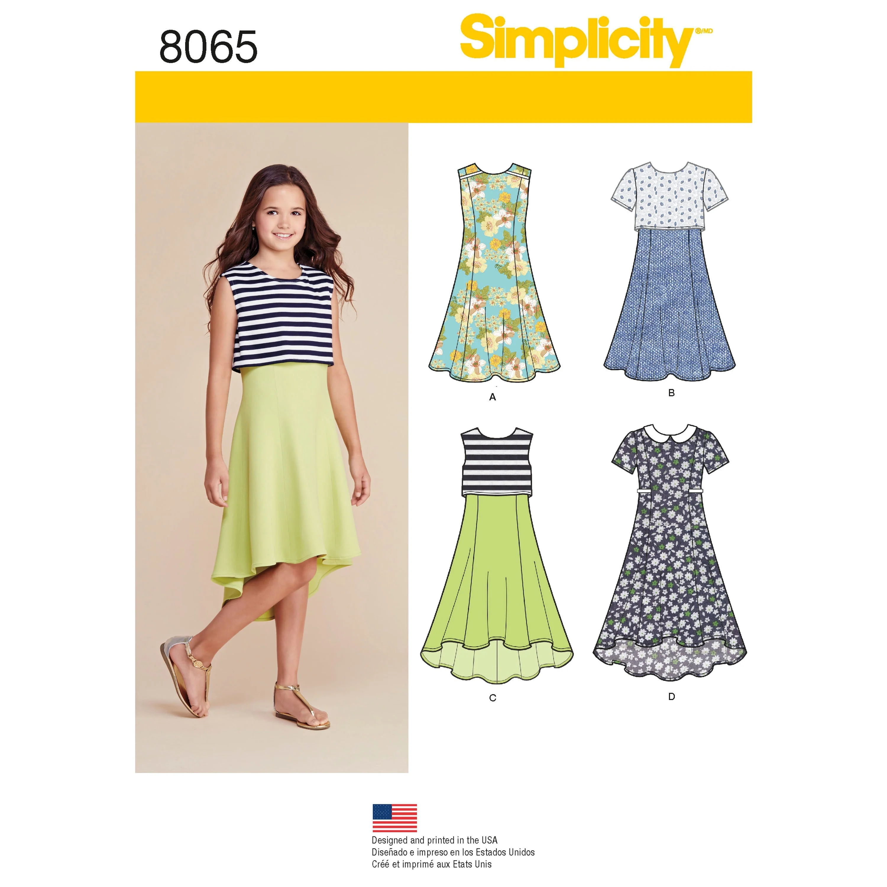 Simplicity Pattern 8065 Girls