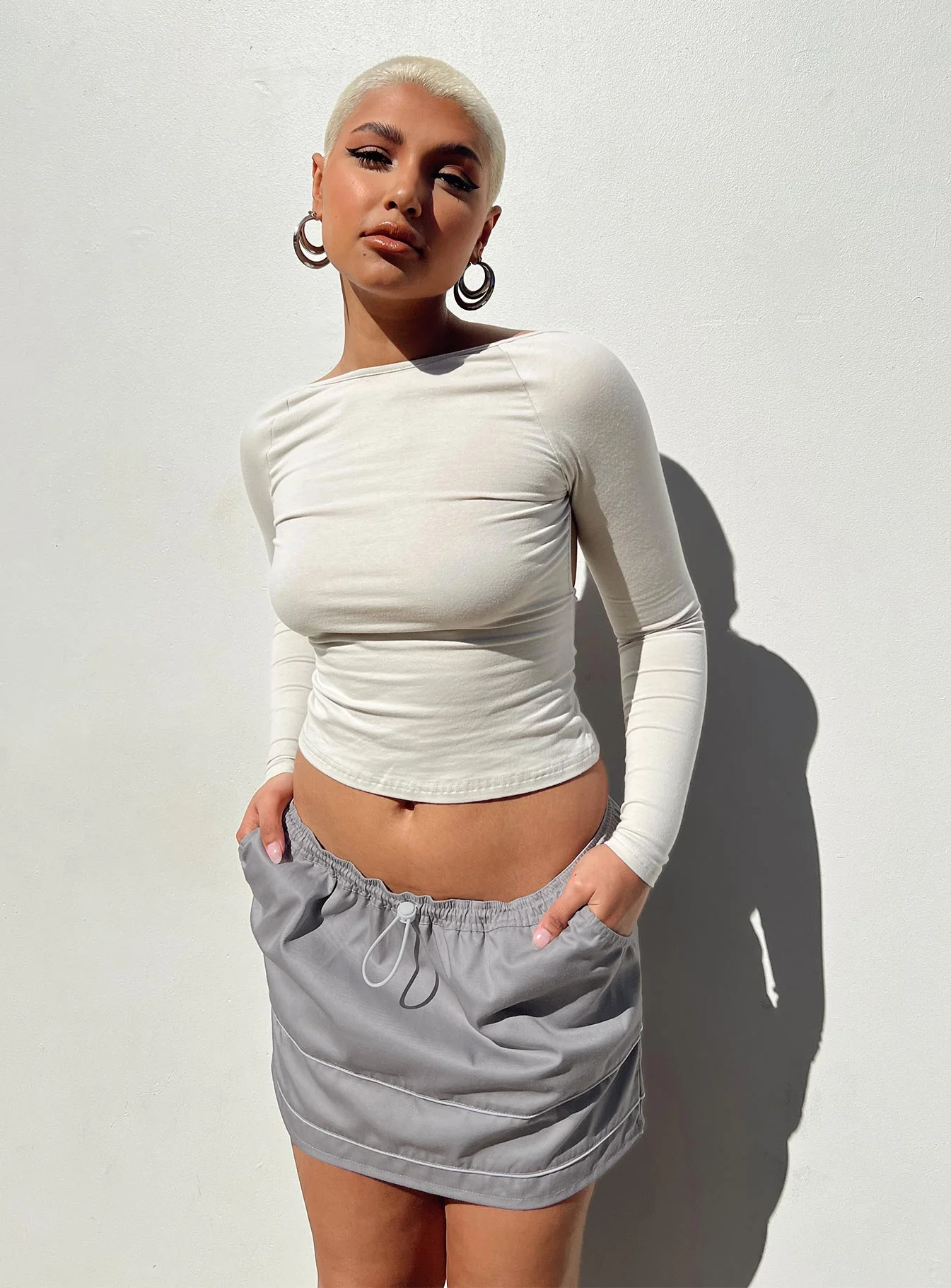 Rixie Long Sleeve Top Beige