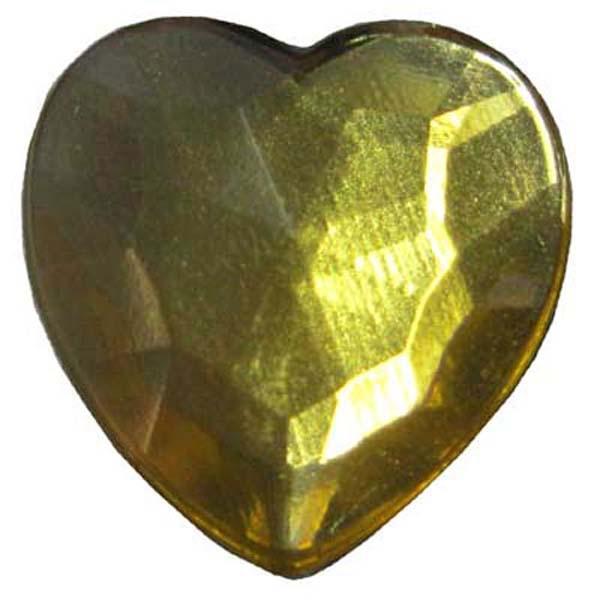 Sullivans Confetti, Gold Crystal Heart- 50pcs