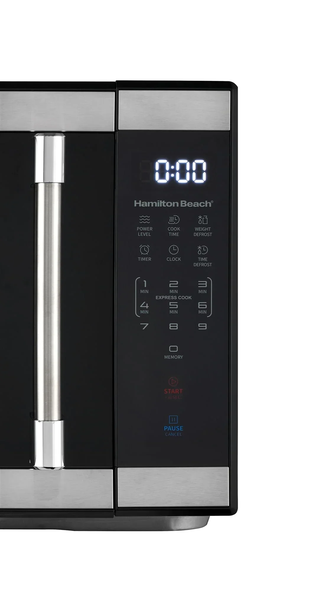 Hamilton Beach 1.1 cu ft Countertop Microwave Oven in Stainless Steel