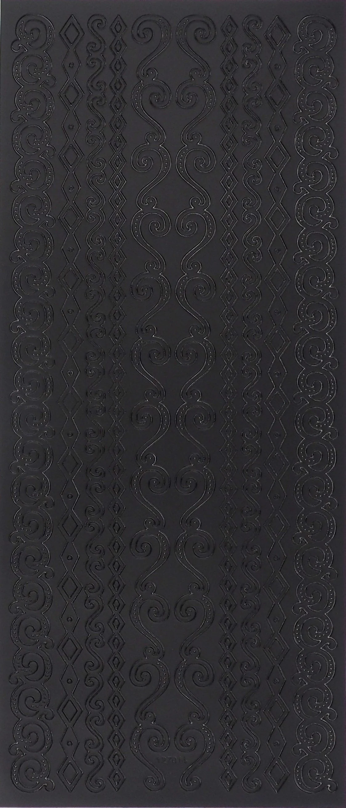 Arbee Foil Stickers Borders, Matte Black