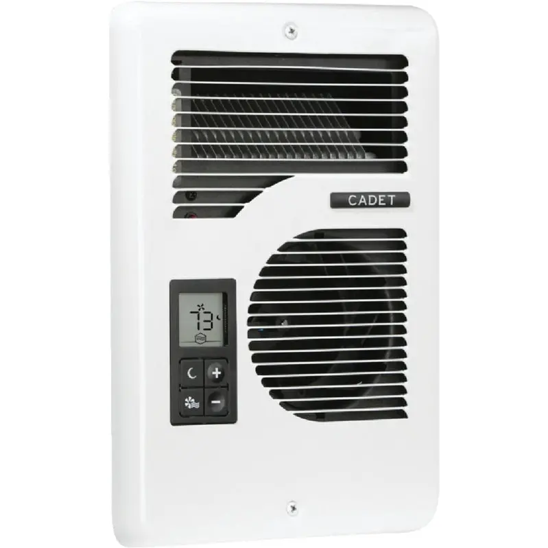 Cyfrowy grzejnik ścienny Cadet Energy Plus – wielonapięciowy (120 V/208 V/240 V), wykończenie w kolorze białym