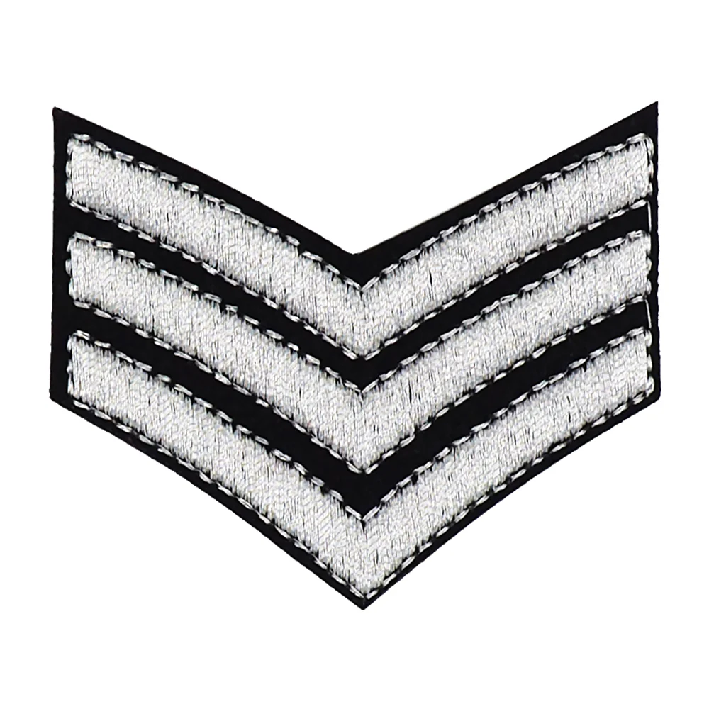 Arbee Crafty Patch, 3 Silver Stripes- 1pc
