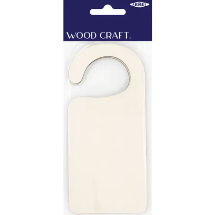 Arbee Wood Door Hanger- Natural 2pk