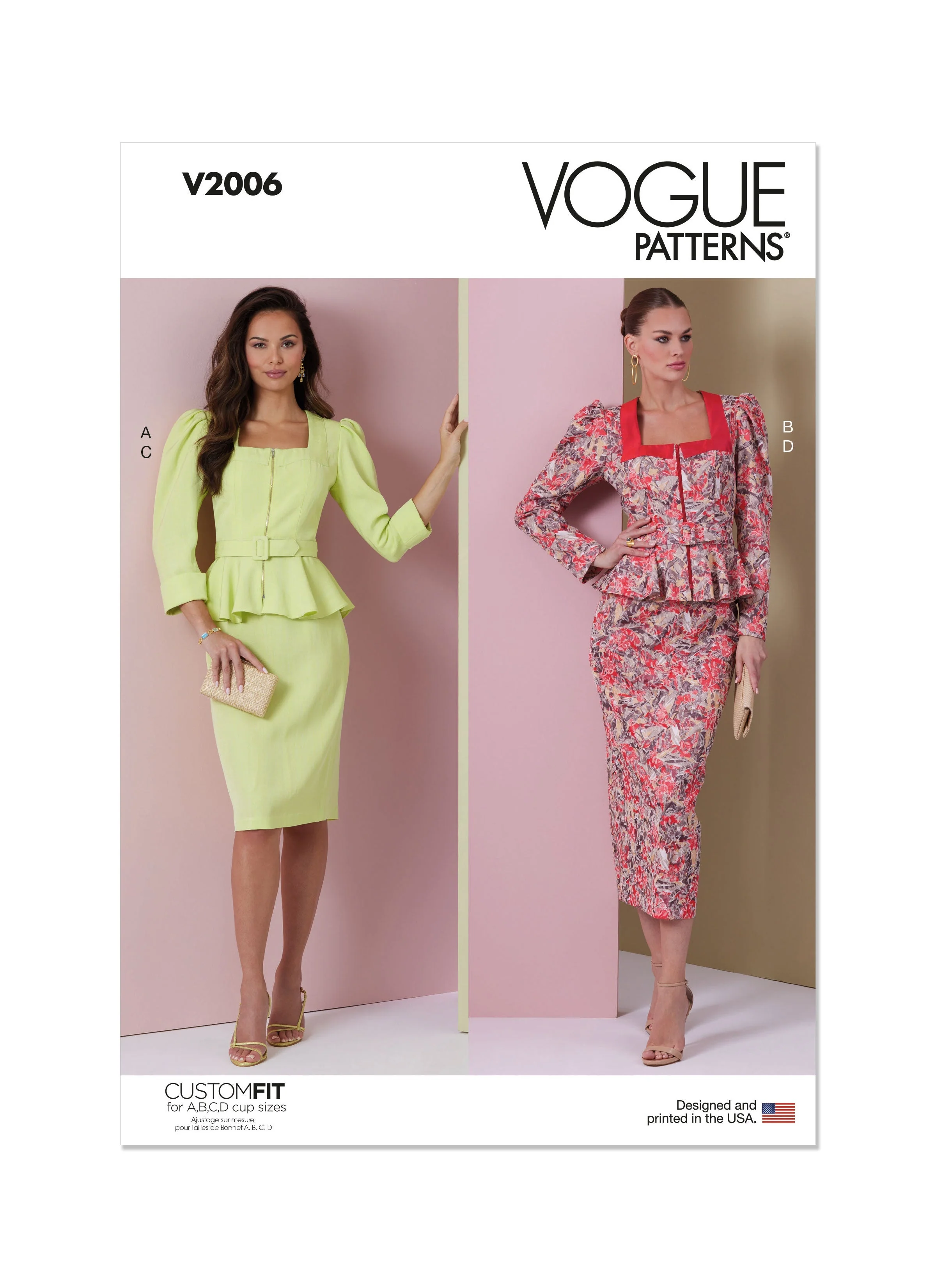 Vogue Pattern V2006 Misses