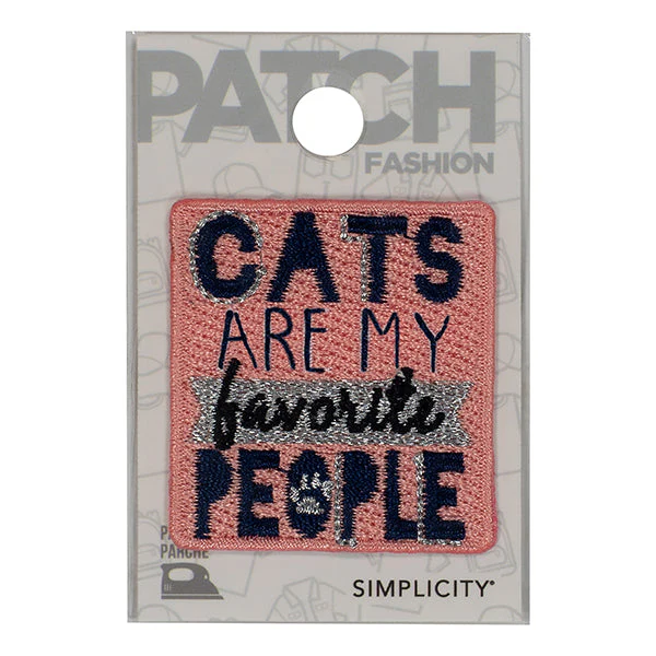 Simplicity Iron on Applique, Cats Are My- 41x44mm