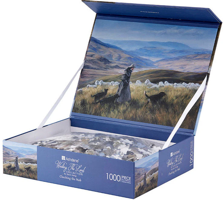 Ashdene 1000-Piece Jigsaw Puzzle Working the Land Checking the Mob