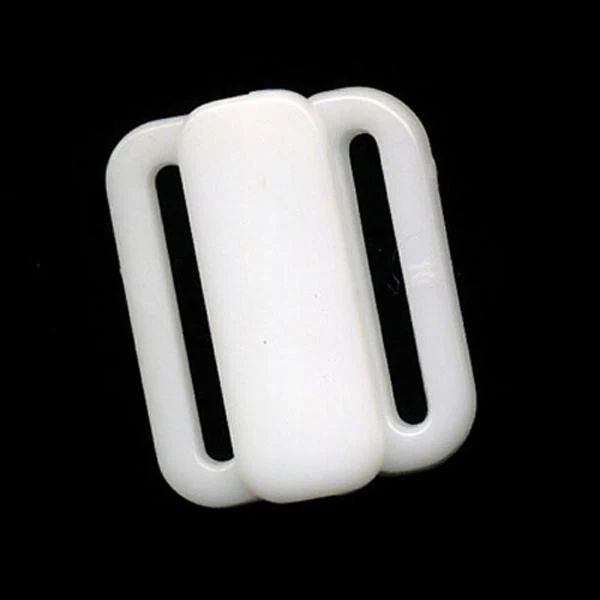 Sullivans Bra Hook Front, White- 12mm