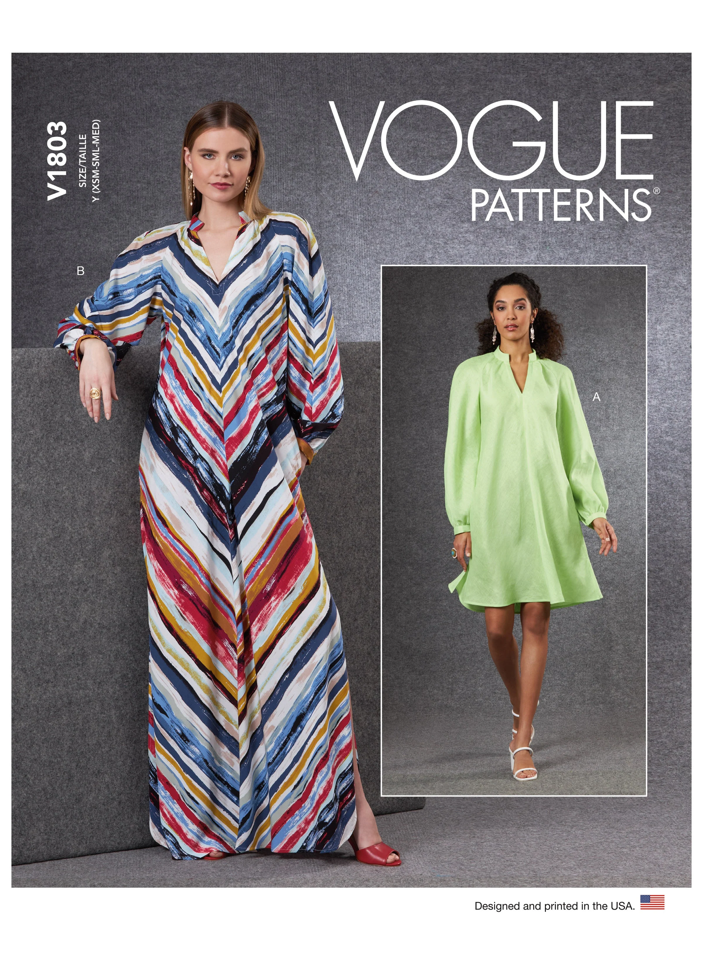Vogue Pattern V1803  Misses