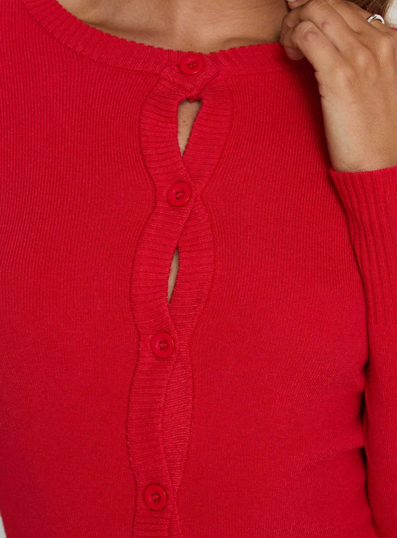 Lauraine Cardigan Red