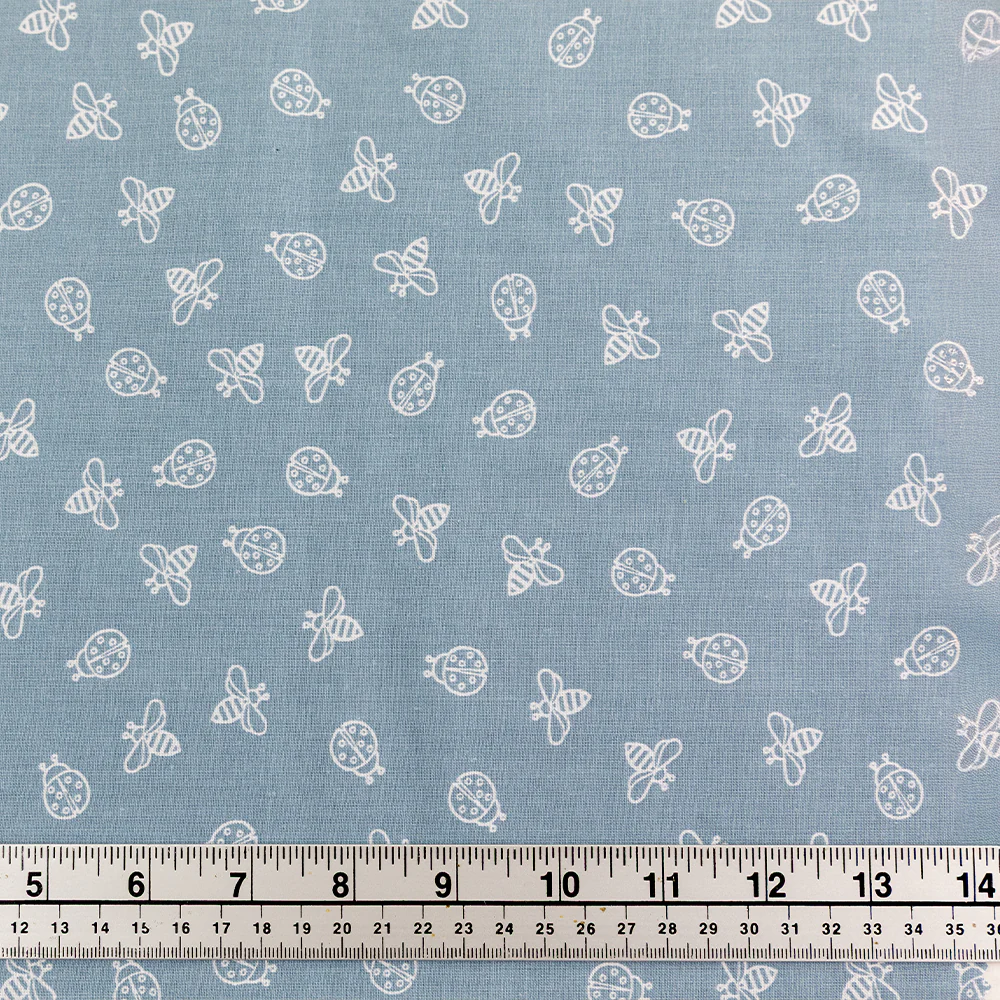 Print Craft & Quilting Fabric, Insects- Width 110cm