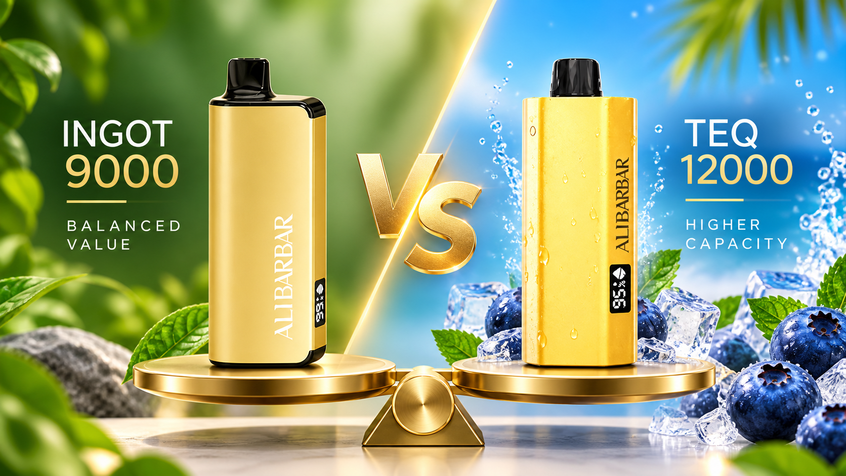 Alibarbar Ingot 9000 vs TEQ 12000: Balance or Higher Capacity?
