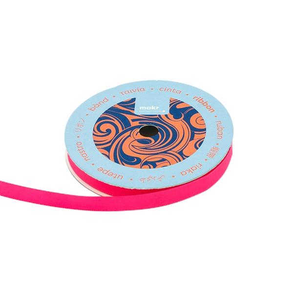 Makr Ribbon, Shock Pink Taffeta- 9mmx9.1m