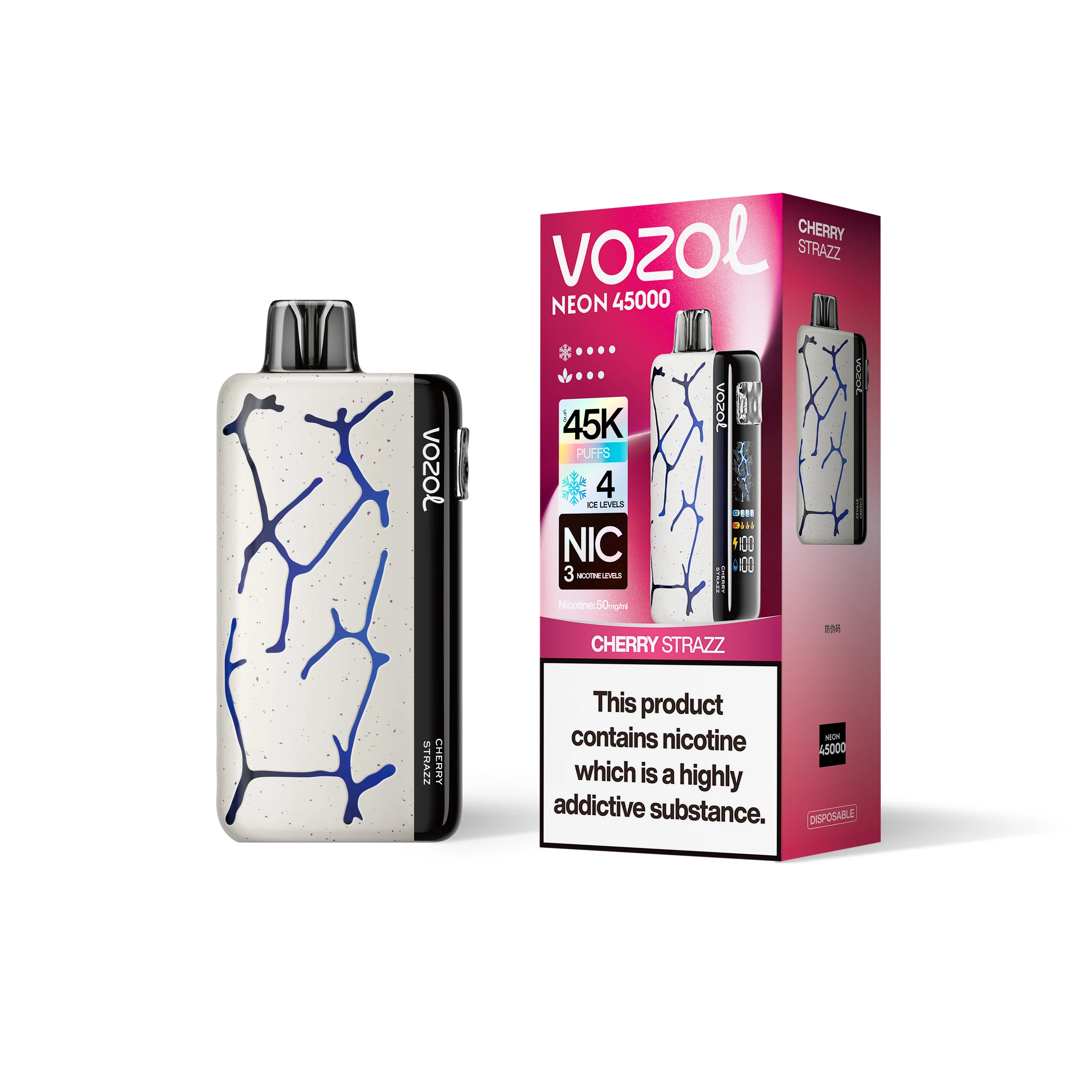 VOZOL NEON 45K wegwerpvape (alle smaken)