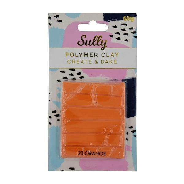 Sully Polymer Clay, Orange- 60g