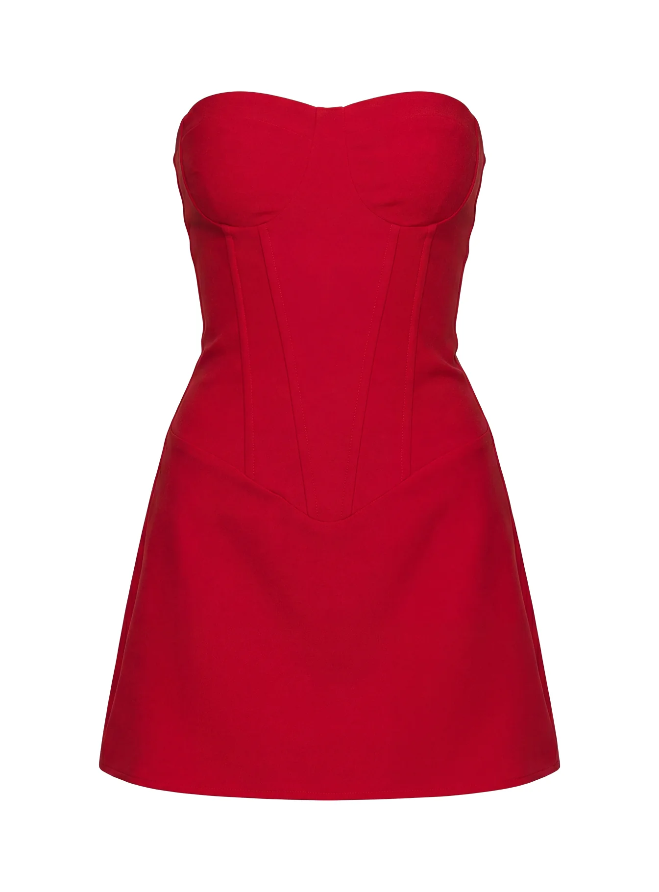Kameila Strapless Mini Dress Red