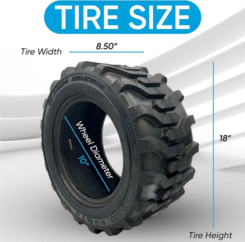 Opona do ciągnika OTR Garden Master 18×8.50-10 R-4, 4-warstwowa, ochrona felgi, do maszyn ogrodowych i kosiarek