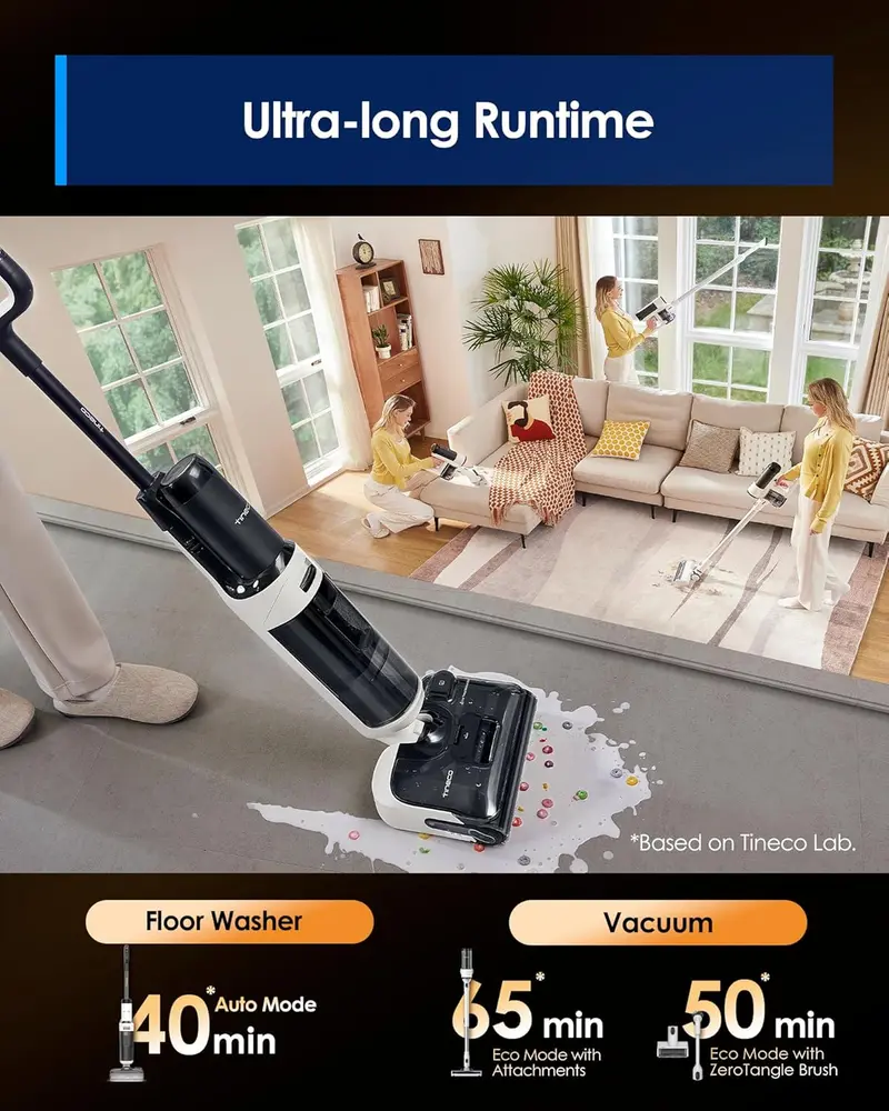 Mop parowy ONE Stretch S6 Smart Wet/Dry – płaska konstrukcja 180°, 40 minut pracy, technologia Flash-Dry i dwustronne czyszczenie