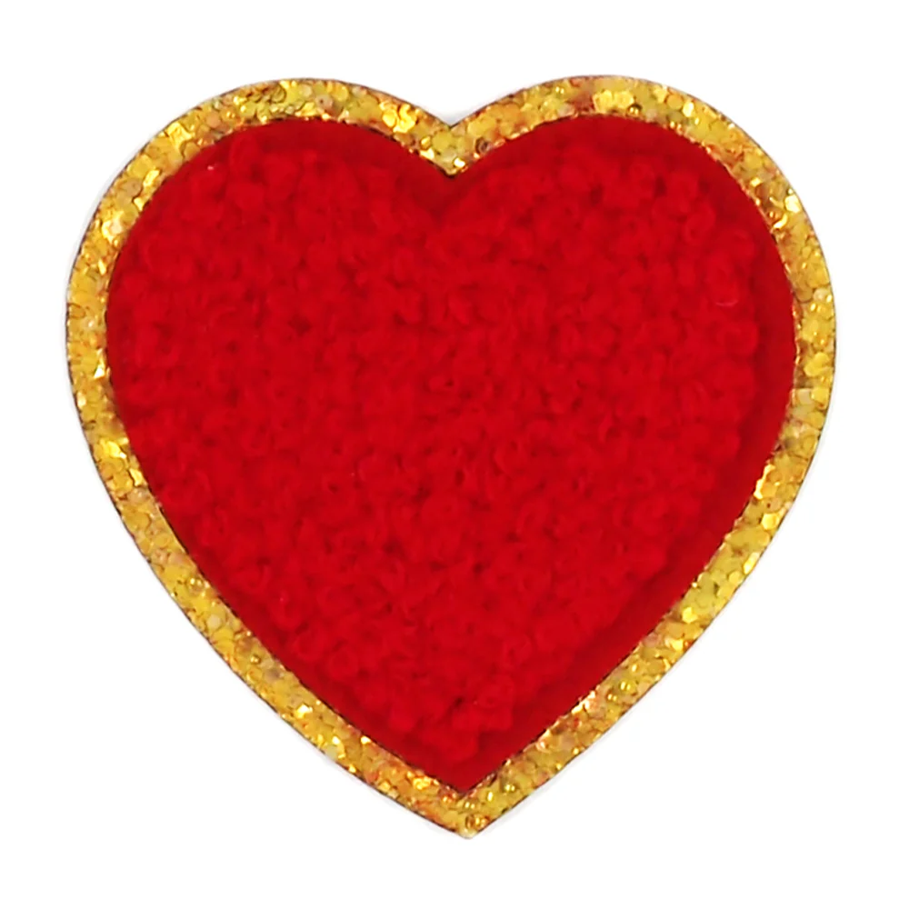 Arbee Crafty Patch, Fluffy Sparkle Heart- 1pc