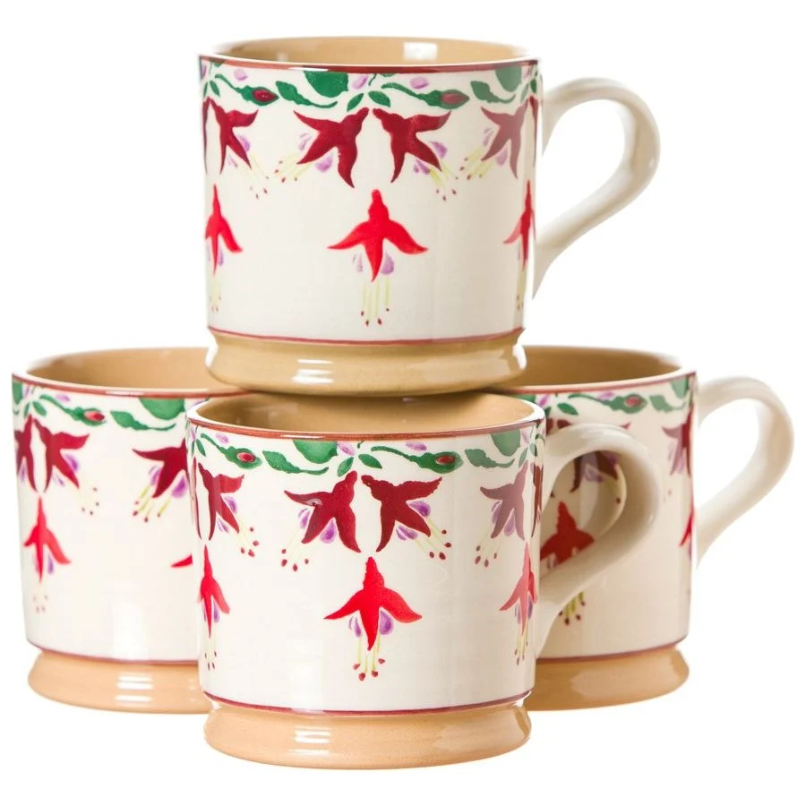 4 Large Mugs