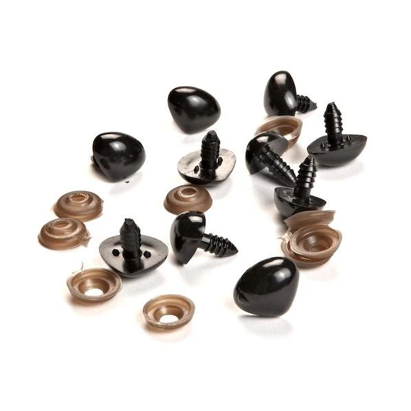 Sullivans Black Noses 10pc- 19 x 15mm