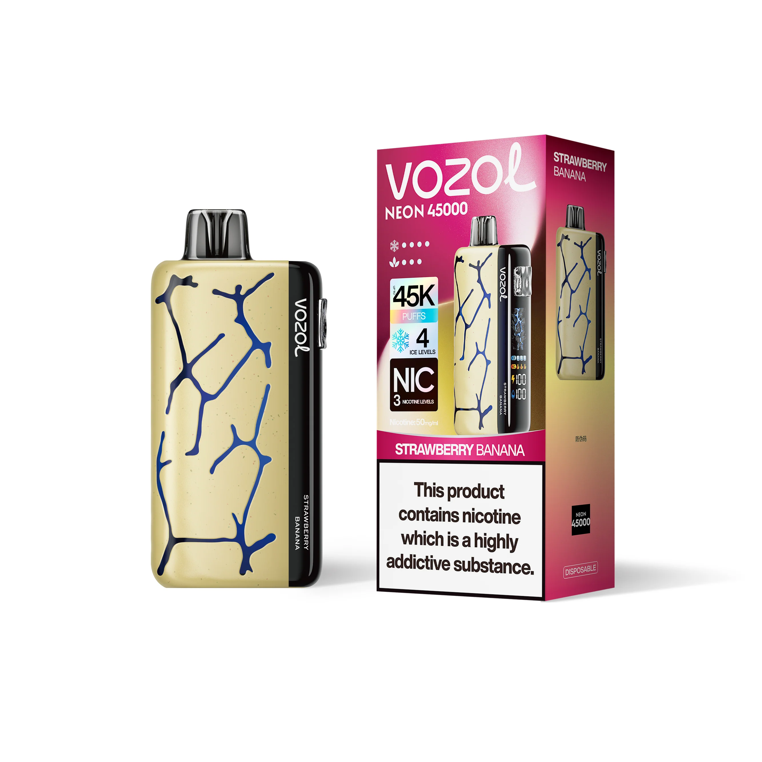 VOZOL NEON 45K wegwerpvape (alle smaken)