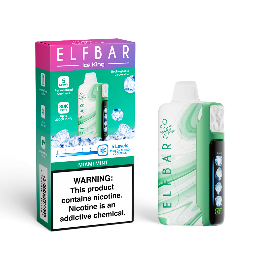 ELF BAR ICE KING 30K oplaadbare wegwerpvape (alle smaken)