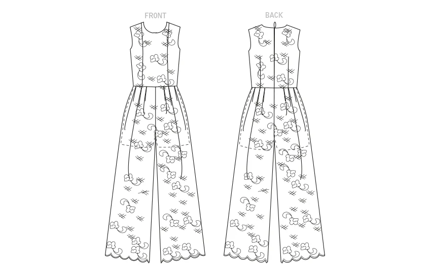 Voguepattern V1806  Misses' & Misses' Petite Jumpsuit