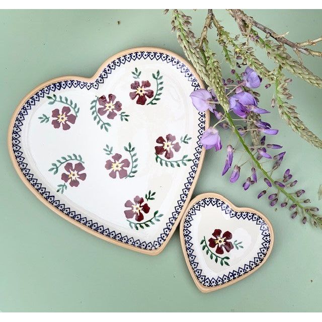 Medium Heart Plate and Tiny Heart Plate