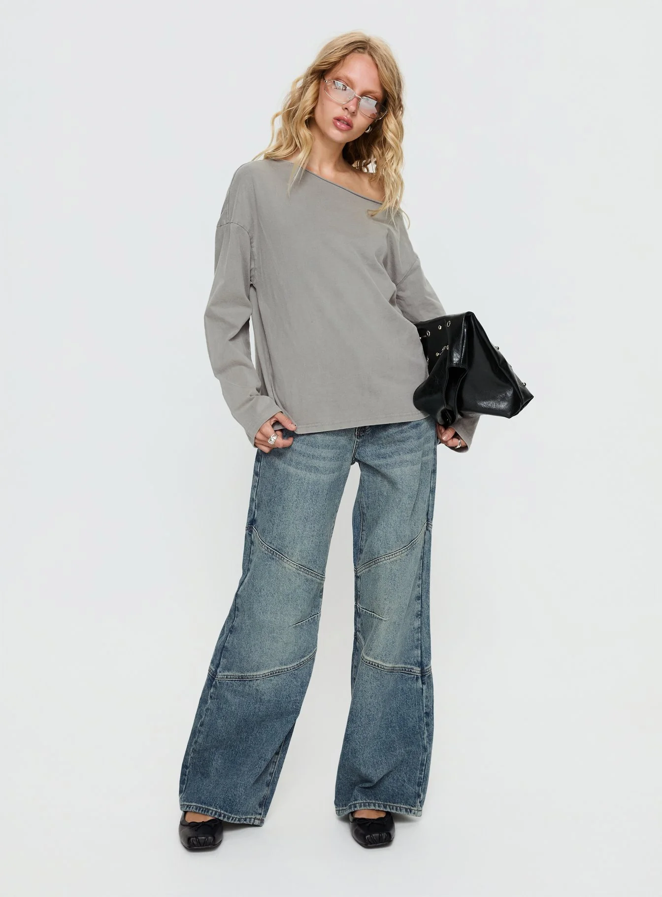 Atmosphere Mid Rise Straight Leg Jeans Antique Wash